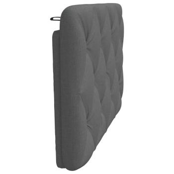 Kopfteil-Kissen Dunkelgrau 80 cm Stoff