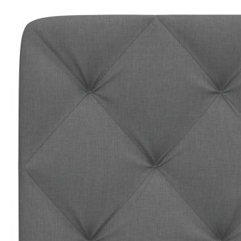 Kopfteil-Kissen Dunkelgrau 80 cm Stoff