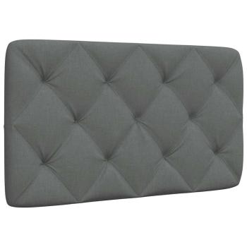 ARDEBO.de - Kopfteil-Kissen Dunkelgrau 90 cm Stoff