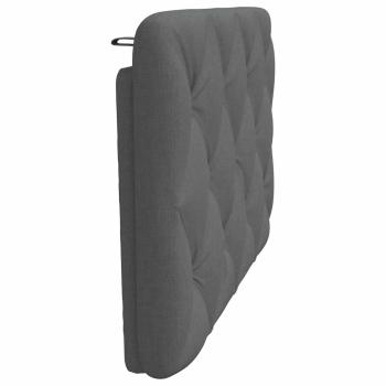Kopfteil-Kissen Dunkelgrau 90 cm Stoff