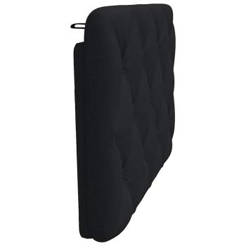 Kopfteil-Kissen Schwarz 90 cm Stoff