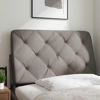 Kopfteil-Kissen Taupe 90 cm Stoff