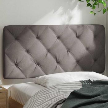 Kopfteil-Kissen Taupe 100 cm Stoff