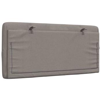Kopfteil-Kissen Taupe 100 cm Stoff