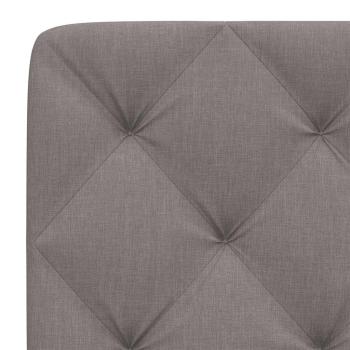 Kopfteil-Kissen Taupe 100 cm Stoff