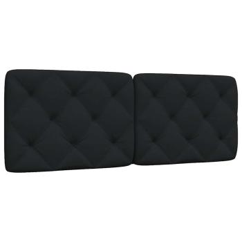 ARDEBO.de - Kopfteil-Kissen Schwarz 120 cm Stoff