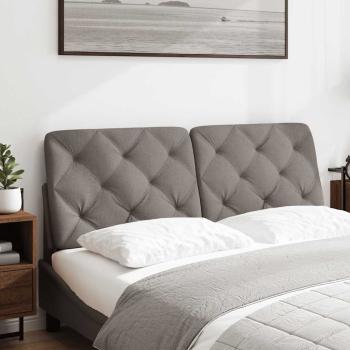 Kopfteil-Kissen Taupe 120 cm Stoff