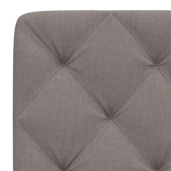 Kopfteil-Kissen Taupe 120 cm Stoff