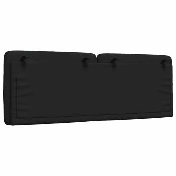 Kopfteil-Kissen Schwarz 140 cm Stoff