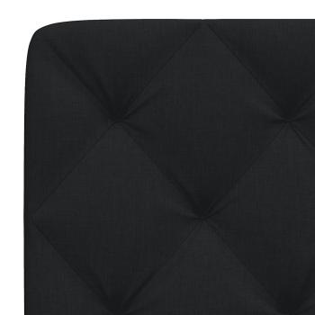 Kopfteil-Kissen Schwarz 140 cm Stoff