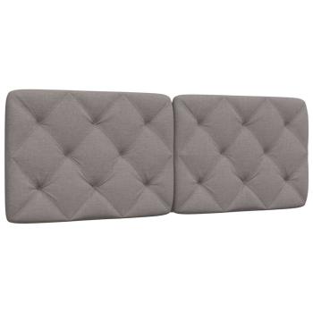 ARDEBO.de - Kopfteil-Kissen Taupe 140 cm Stoff