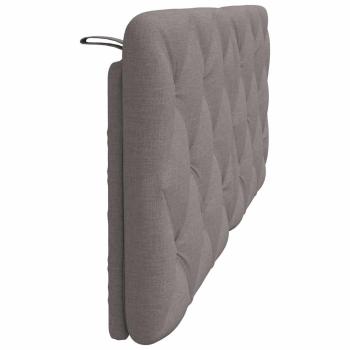 Kopfteil-Kissen Taupe 140 cm Stoff