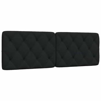 ARDEBO.de - Kopfteil-Kissen Schwarz 160 cm Stoff