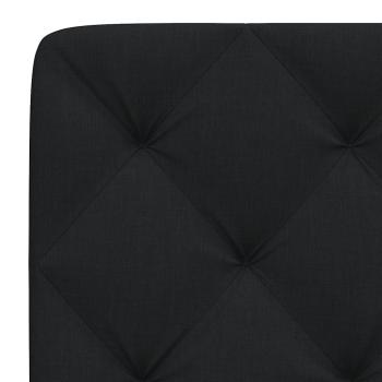 Kopfteil-Kissen Schwarz 160 cm Stoff