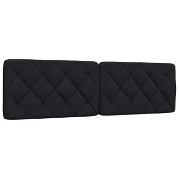 ARDEBO.de - Kopfteil-Kissen Schwarz 180 cm Stoff