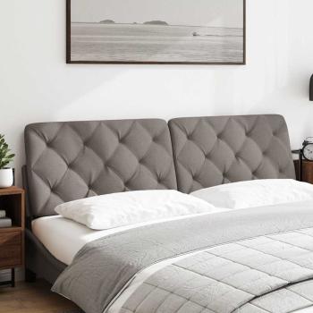 Kopfteil-Kissen Taupe 180 cm Stoff