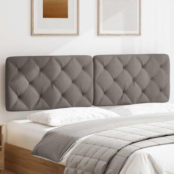Kopfteil-Kissen Taupe 180 cm Stoff