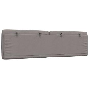 Kopfteil-Kissen Taupe 180 cm Stoff