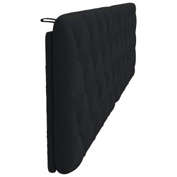 Kopfteil-Kissen Schwarz 200 cm Stoff