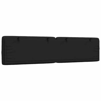 Kopfteil-Kissen Schwarz 200 cm Stoff