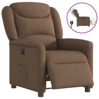 ARDEBO.de - Relaxsessel Elektrisch Braun Stoff