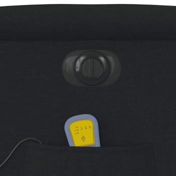 Massagesessel Elektrisch Schwarz Stoff
