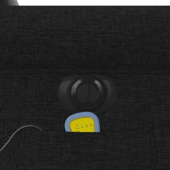 Massagesessel Elektrisch Schwarz Stoff