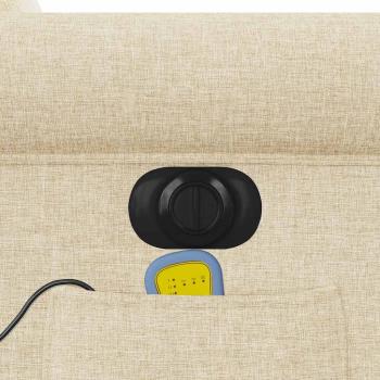 Massagesessel Elektrisch Creme Stoff