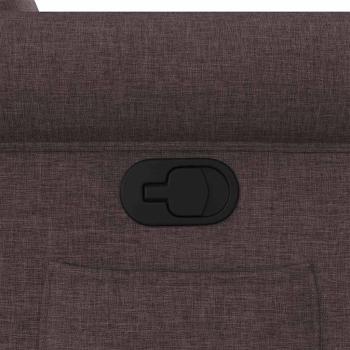 Relaxsessel mit Aufstehhilfe Dunkelbraun Stoff