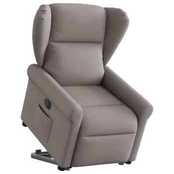ARDEBO.de - Relaxsessel mit Aufstehhilfe Elektrisch Taupe Stoff