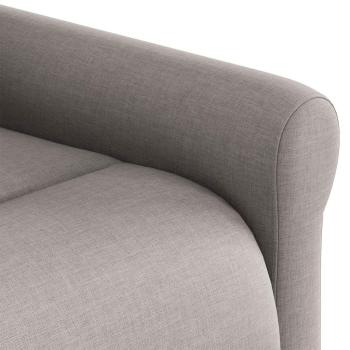 Relaxsessel mit Aufstehhilfe Elektrisch Taupe Stoff