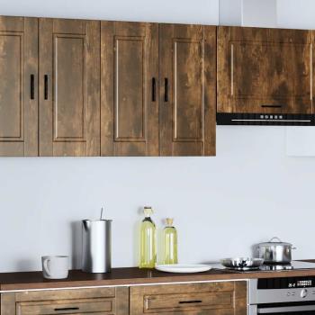 Küchen-Hängeschrank Porto Räuchereiche Holzwerkstoff