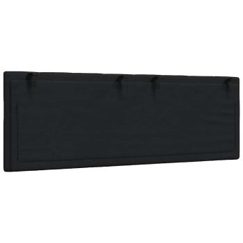Kopfteil-Kissen Schwarz 140 cm Stoff