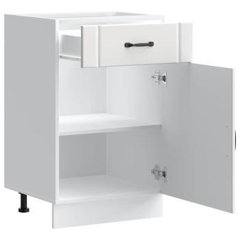 Küchen-Unterschrank Lucca Weiß Holzwerkstoff