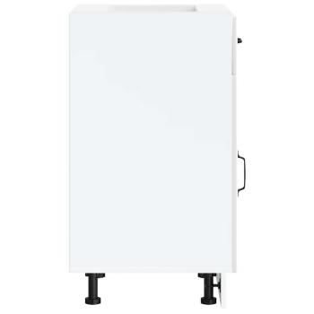 Küchen-Unterschrank Lucca Weiß Holzwerkstoff