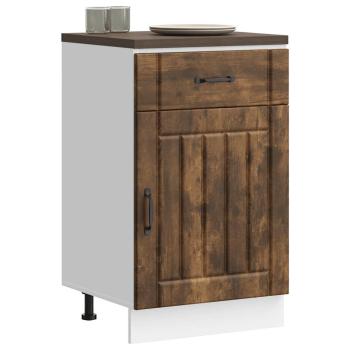 ARDEBO.de - Küchen-Unterschrank Lucca Räuchereiche Holzwerkstoff