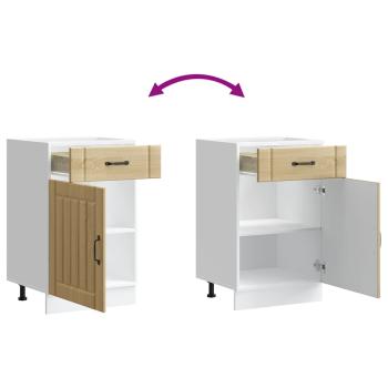 Küchen-Unterschrank Lucca Sonoma-Eiche Holzwerkstoff