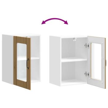 Küchen-Hängeschrank mit Glastür Lucca Artisan-Eiche