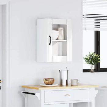 Küchen-Hängeschrank mit Glastür Lucca Hochglanz-Weiß