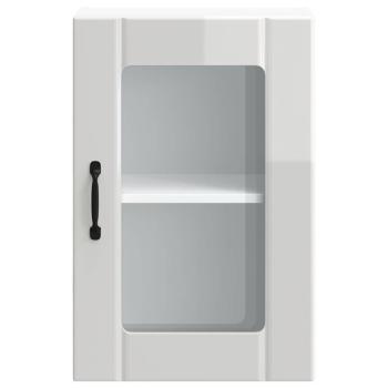 Küchen-Hängeschrank mit Glastür Lucca Hochglanz-Weiß