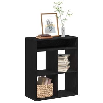 ARDEBO.de - Bücherregal Schwarz 66x31x80 cm Holzwerkstoff
