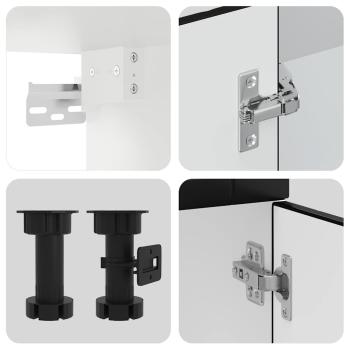 4-tlg. Küchenschrank-Set Kalmar Schwarz Holzwerkstoff