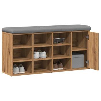 Schuhbank Artisan-Eiche 102x32x50 cm Holzwerkstoff