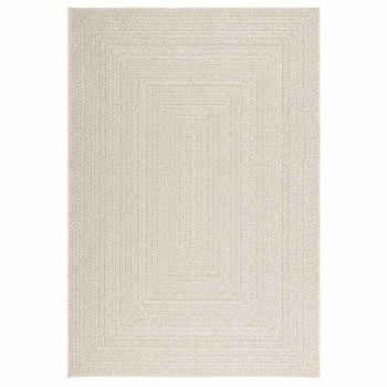 Teppich ZIZUR Creme 140x200 cm Jute-Optik Indoor und Outdoor