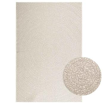 ARDEBO.de - Teppich ZIZUR Creme 140x200 cm Jute-Optik Indoor und Outdoor
