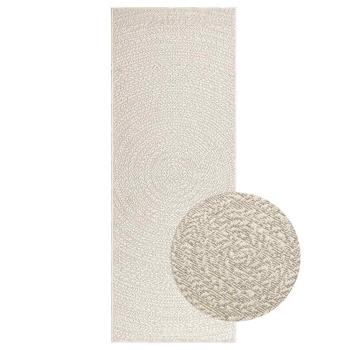 ARDEBO.de - Teppich ZIZUR Creme 80x200 cm Jute-Optik Indoor und Outdoor