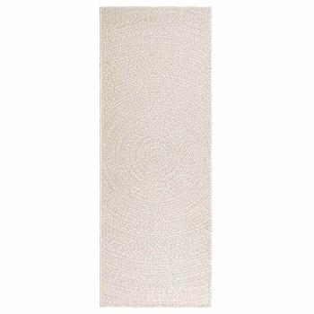 Teppich ZIZUR Creme 80x200 cm Jute-Optik Indoor und Outdoor
