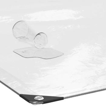 Transparente Plane mit Ösen 1x12 m Polyethylen