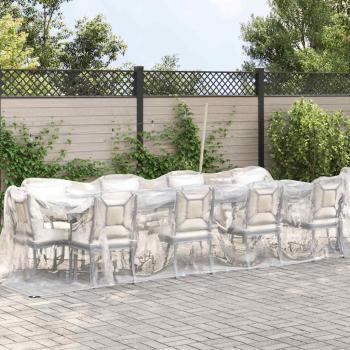 ARDEBO.de - Transparente Plane mit Ösen 2x10 m Polyethylen