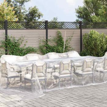 Transparente Plane mit Ösen 4x12 m Polyethylen